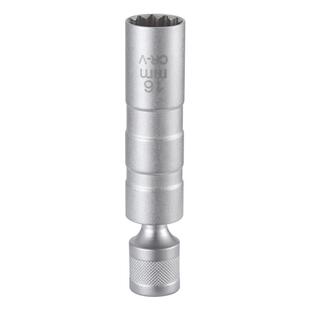 磁性火花塞万向超薄套筒14/16MM加长棘轮扳手汽车火花塞拆卸工具