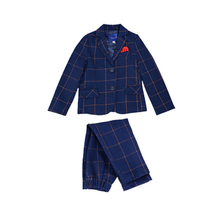 男童西装套装2025新款英伦花童婚礼小男孩西服帅气儿童主持人礼服