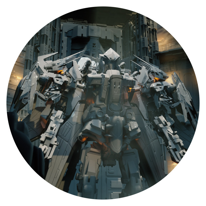 Blender/UE5教程大型科幻机甲它叫7号场景制作3Dcoat雕刻视频课程
