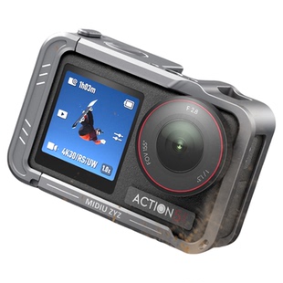 米丢适用DJI大疆action5pro/4/3金属兔笼街拍横竖拍拓展铝合金边框防摔保护壳运动相机磁吸快拆vlog拍摄配件