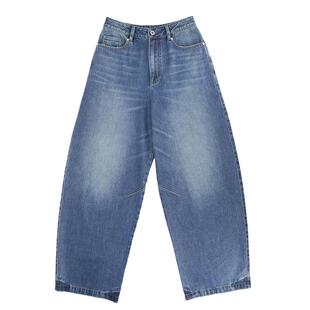 YOUWEI有尾秋季长裤重工水洗解构牛仔阔腿裤Y5124313