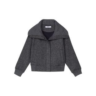 素然3ge3 project 日常休闲百搭杂点针织布短外套夹克