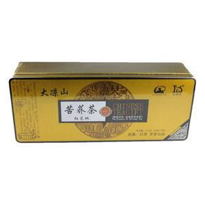 凉山黑苦荞茶红荞地苦荞茶黑苦荞胚芽茶310克x2铁盒装 荞麦茶