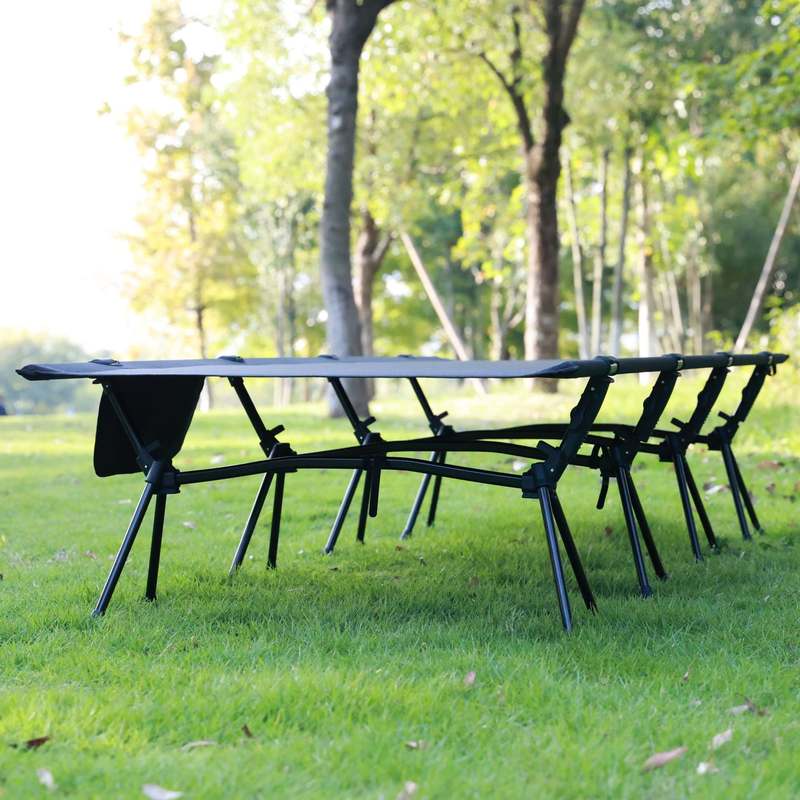 户外折叠床加宽80cm超轻7075野营单人床露营床帐篷办公行军床午休