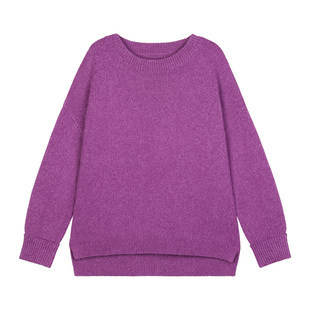 【清仓特价】蓝色茧型套头森系毛衣两件套宽松外穿日系慵懒风上衣