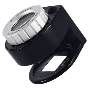 手持放大镜鉴定专用80倍高清正品印刷网点宝石珠宝文玩鸽子眼手表100照布茅台酒高倍高清专业带灯面料60玉石