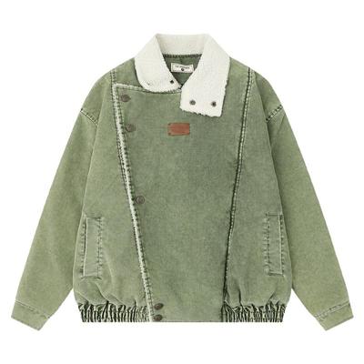 指指点点宽松加厚棉衣外套男女