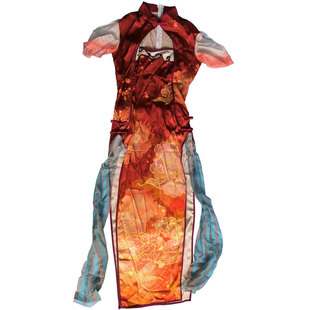 王者遇见神鹿瑶cos服旗袍游戏套装御姐cosply服装女装性感修身C服