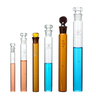 具塞比色管玻璃比色管纳氏比色管全刻度玻璃试管实验室带刻度