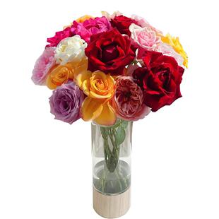 AB级玫瑰花优选混色玫瑰鲜切花鲜花云南基地直发家庭水养顺丰包邮