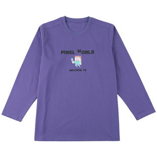 【抑菌排汗T】奕时代胖男童长袖T恤青少年加肥加大上衣打底衫棉T