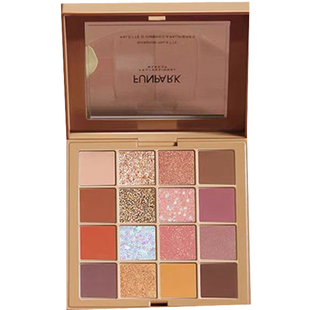 cos成男妆16色眼影盘红棕下至大地色显色化妆师专用哑光珠光综合