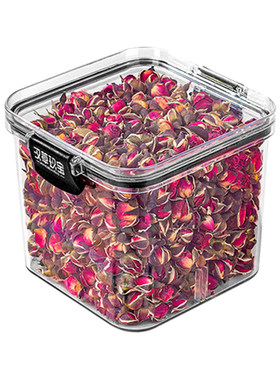 金边玫瑰花茶官方旗舰店正品云南大朵干花配桑葚黑枸杞泡生茶冻干