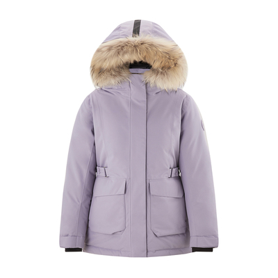 羽绒服女真毛领防风防水派克服