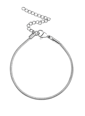 细蛇骨手链男生新款潮牌百搭高级感小众女款链银色钛钢手饰品男士