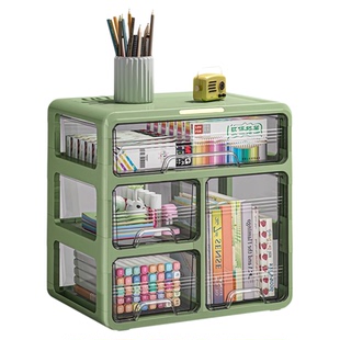 桌面收纳盒大容量抽屉式置物架办公桌收纳箱杂物文具化妆品整理盒