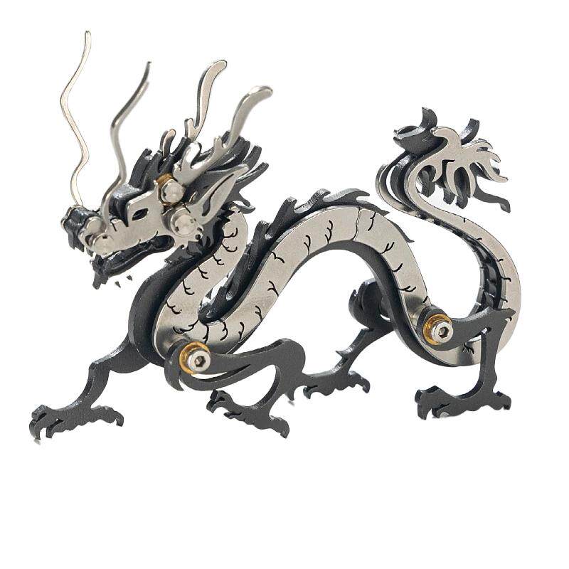 魔客金属拼装模型DIY手工拼图创意生肖龙狗猴山海经神兽动物模型