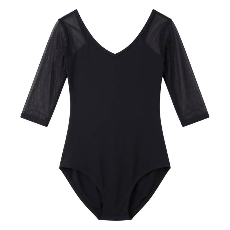 形体训练服装女夏季舞蹈形体服新款V领短袖黑色喇叭裤练功服套装