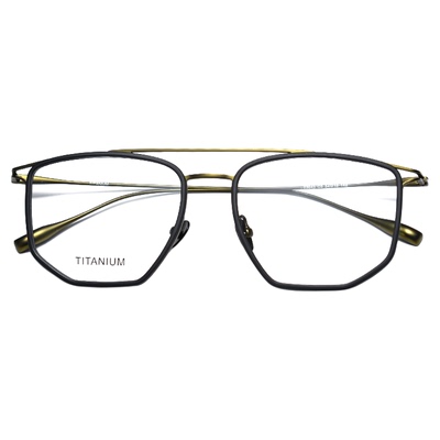 星沐超轻复古飞行员式眼镜框男款