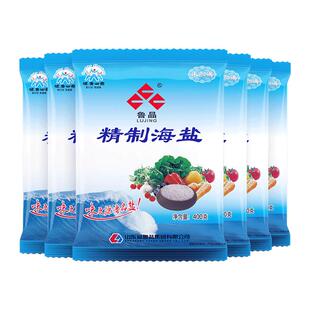 鲁晶未加碘精制海盐未加抗结剂400g炒菜无碘盐不加亚铁氰化钾食盐