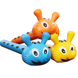 趣味运动会道具充气毛毛虫同舟共济竞速亲子游戏活动团建拓展器材