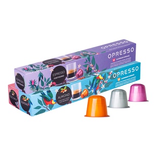 OPRESSO比利时西班牙原装进口浓缩胶囊咖啡 适配nespresso胶囊机