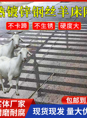 钢丝网加粗羊床漏粪网筛网镀锌网格栅编织N网围栏猪护栏铁丝围网