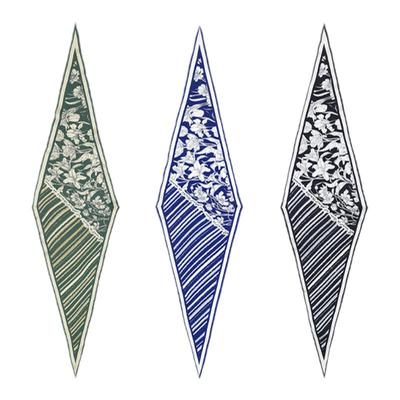 XINUO复古高级感真丝丝巾花卉