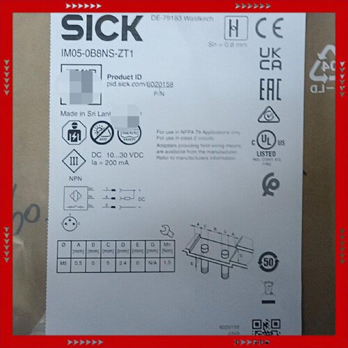 【问价】SICK西克接近传感器IM05-0B8NS-ZT1  斯里兰