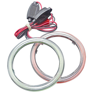 LED天使眼恶魔眼 圆形灯圈天使眼COB改装大灯雾灯光圈汽车日行灯