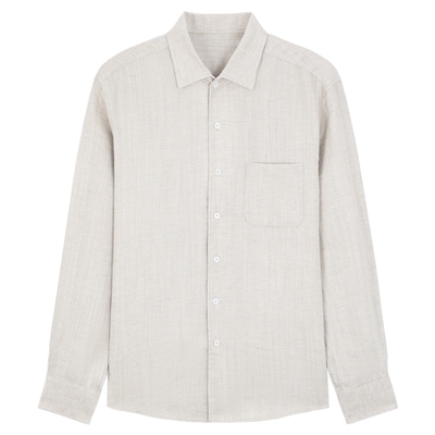 MindBridge亚麻长袖衬衫