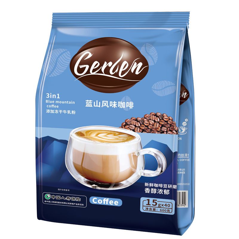 牛乳蓝山风味咖啡速溶三合一条装