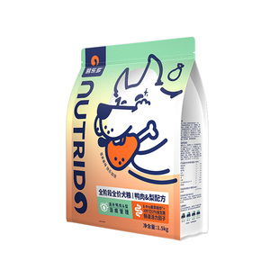 纯皓营乐多成幼犬狗粮鸭肉梨天然酵素全价全犬期通用型粮1.5kg