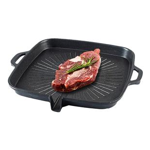 厨诗  韩式电磁炉烤盘家用烤肉锅麦饭石不粘铁板烧卡式炉明火通用