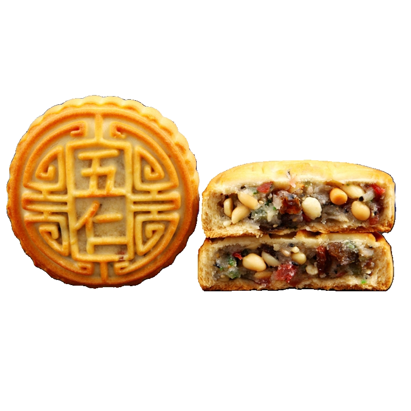 老五仁广式口味中秋月饼