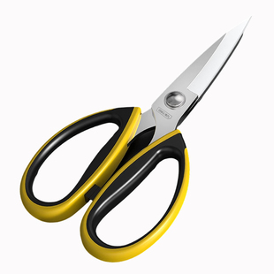 得力剪刀家用强力不锈钢剪子手工剪纸线头厨房剪大裁缝剪工业专用