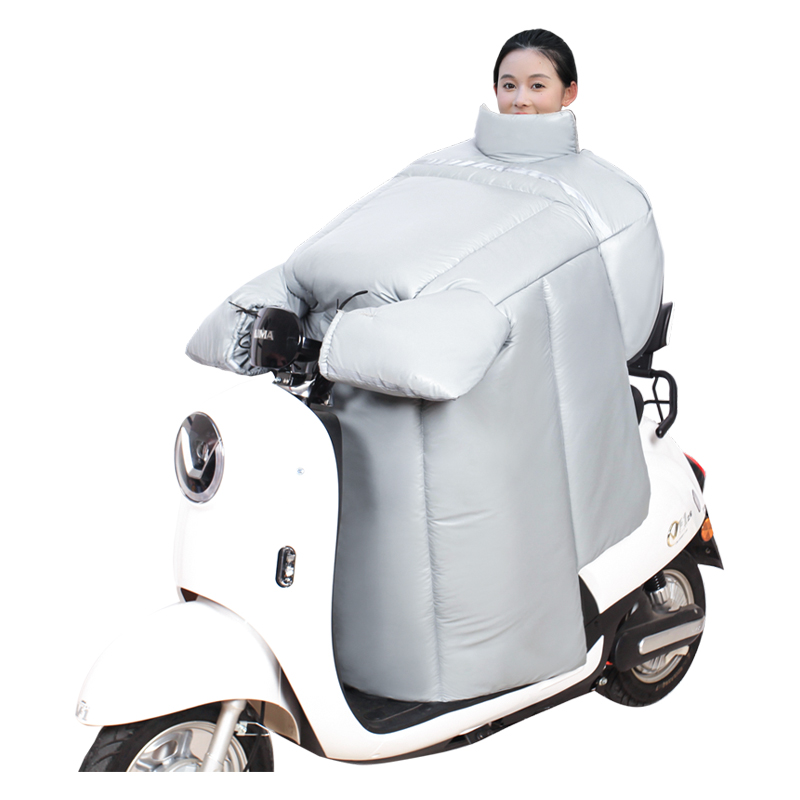 2024新款電動(dòng)車冬天擋風(fēng)被加絨加厚款防水防風(fēng)四季通用電瓶車PU皮