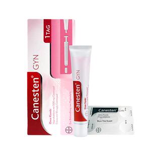 拜耳凯妮汀克霉唑阴道片瘙痒霉菌性炎症妇科病乳膏阴道炎进口德国