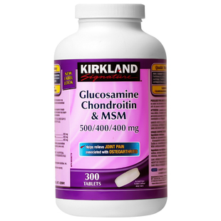Kirkland氨糖软骨素加拿大柯克兰关节氨基葡萄糖MSM维骨力加强型