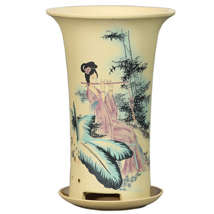 紫砂花盆精品兰花盆艺术创意透气兰花专用盆绿植春蕙兰桌面段泥盆