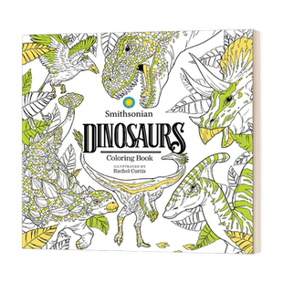 英文原版 Dinosaurs A Smithsonian Coloring Book 恐龙 史密森尼色彩书 英文版 进口英语原版书籍
