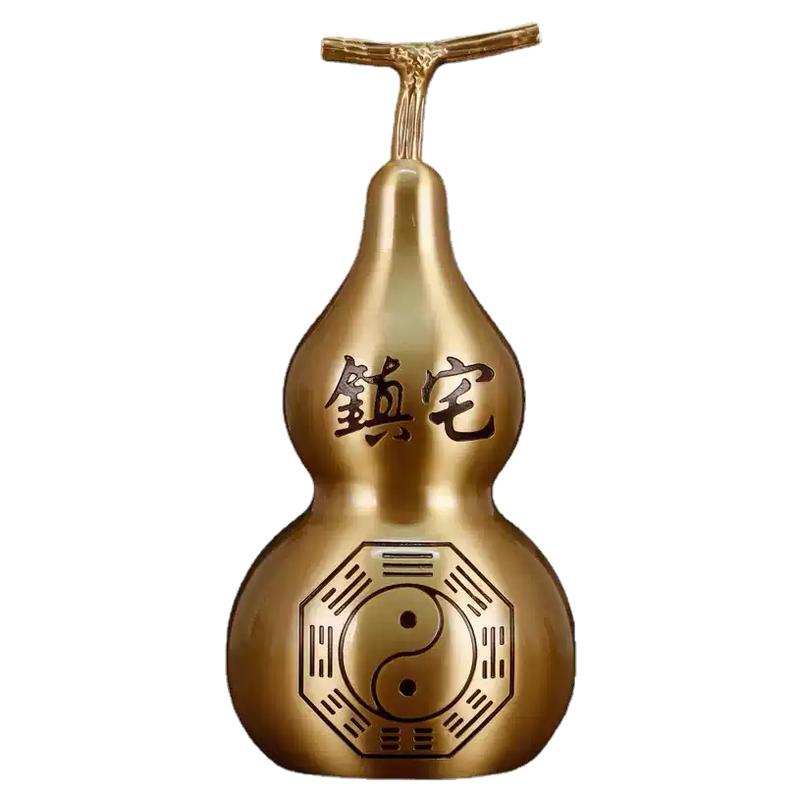 铜葫芦摆件纯铜镇宅开盖吉祥物