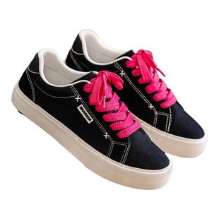 回力男鞋黑色帆布鞋男2025新款秋季透气鞋子百搭潮鞋厚底轻便板鞋