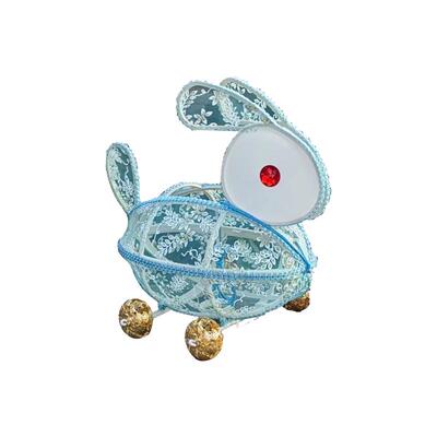 中秋元宵龙年2024拖拉手提led闪灯儿童兔子布手工传统灯笼成品