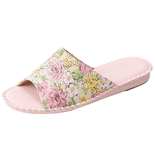 夕才儿美术馆 Pansy日式拖鞋 家用室内软底静音防滑女款 四季通用
