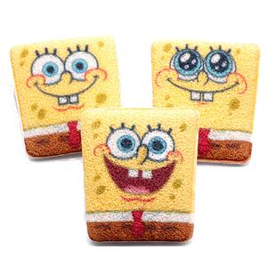 帕瑞诗海绵宝宝沐浴海绵球派大星洗澡扑搓澡巾儿童花男女起泡网