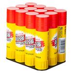 晨光固体胶胶棒大号12支21g办公财务胶水学生用强力胶棒36g大容量固体胶棒幼儿园手工固体胶棒高粘度固体胶水