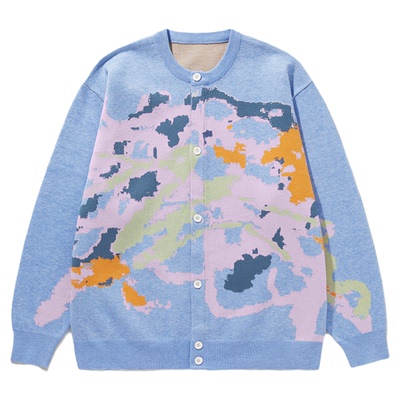 提花亲肤情侣针织毛衫毛衣