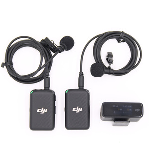 适用大疆DJI Mic小蜜蜂无线领夹麦咪头3.5线双卡农头防风毛衣配件