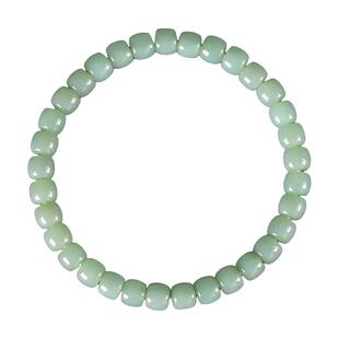 和田玉碧玉手串亲宝水晶天然鸭蛋青碧玉手链女玉石饰品散珠